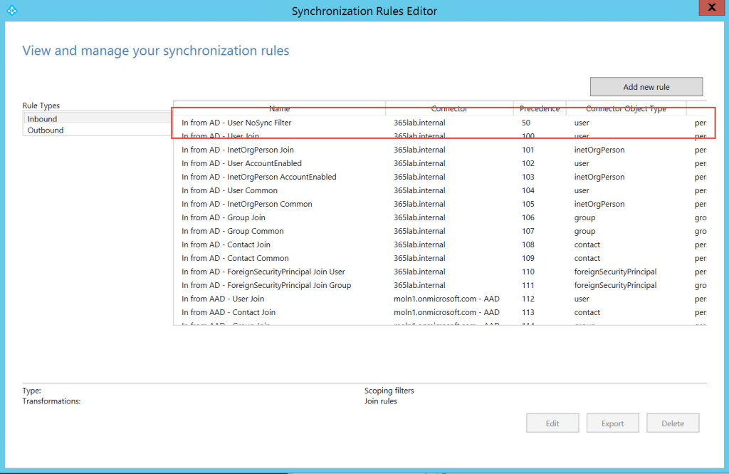 Azure AD Sync powershell | Tailspintoys – 365lab.net