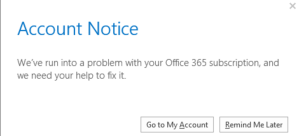 How to resolve “We’ve run into a problem with your Office 365 ...